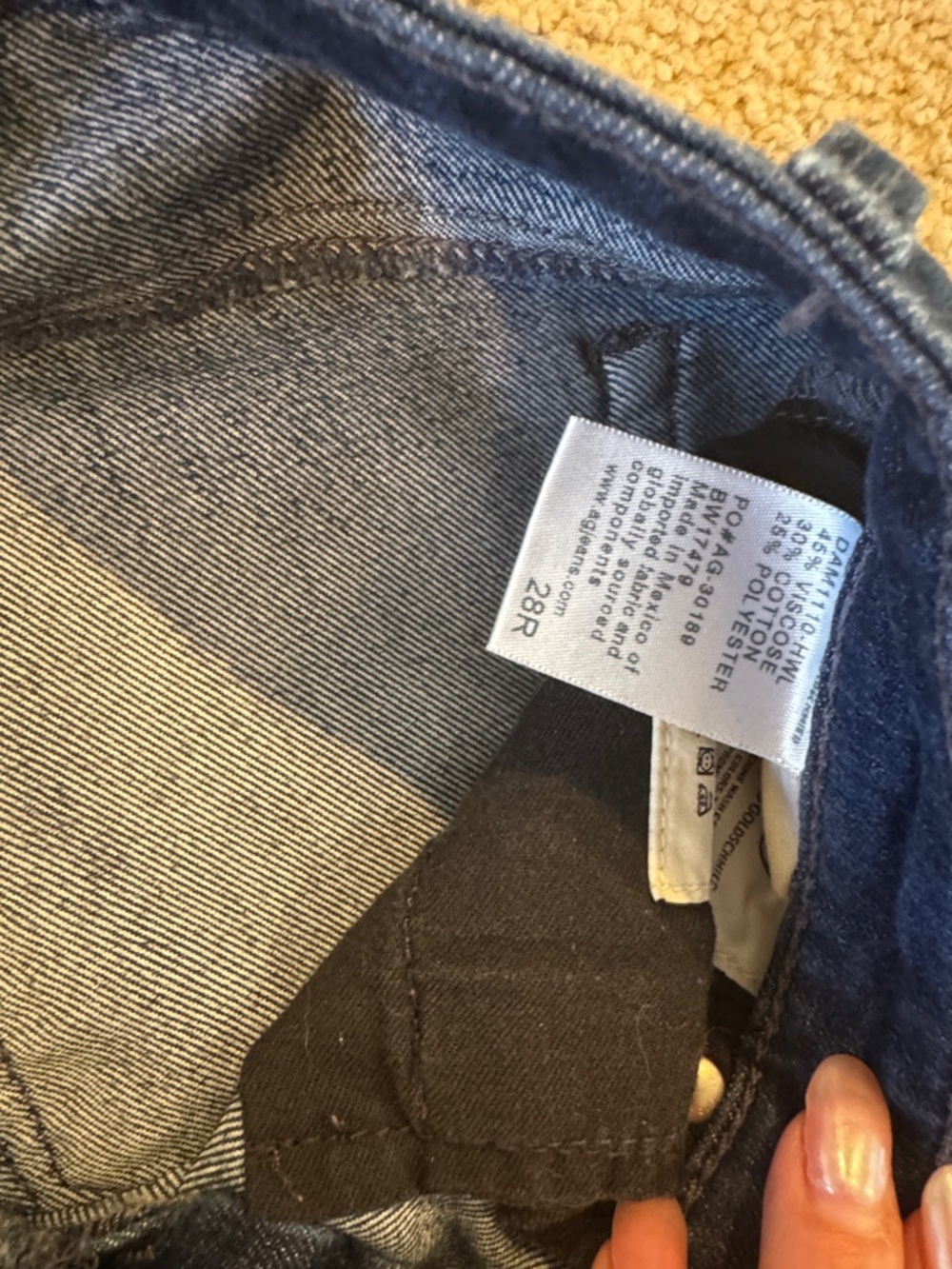 Adriano Goldschmidt Dark Blue Women's Slim Jeans 28r - Picture 2 of 4